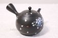 Photo2: Tokoname ware Japanese tea pot kyusu ceramic strainer YT Hokuryu sakura 300ml (2)