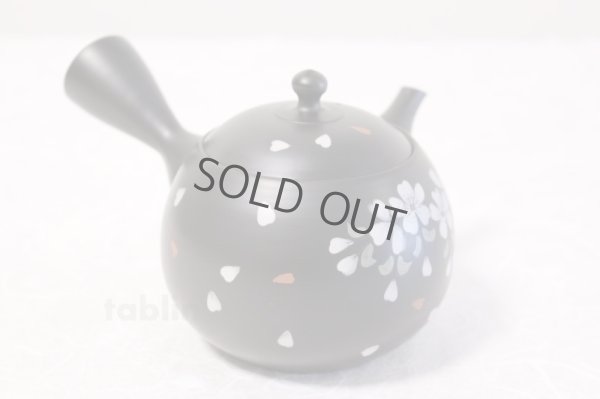 Photo2: Tokoname ware Japanese tea pot kyusu ceramic strainer YT Hokuryu sakura 300ml