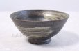 Photo1: Shigaraki pottery Japanese tea bowl Hai hakeme hira chawan Matcha Green Tea  (1)