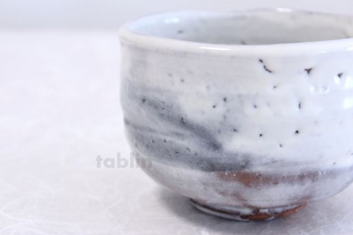 Other Images1: Hagi yaki ware Japanese tea bowl white glaze raku Keizo chawan Matcha Green Tea 