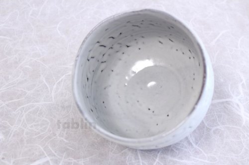 Other Images2: Hagi yaki ware Japanese tea bowl white glaze raku Keizo chawan Matcha Green Tea 