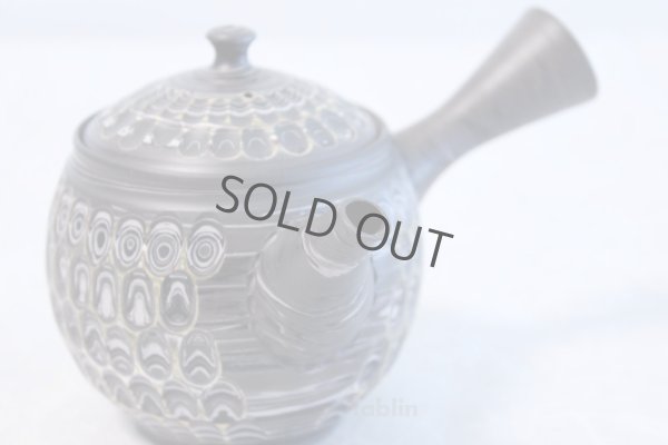 Photo1: Tokoname ware Japanese tea pot kyusu ceramic strainer YT Kenji amime miga 380ml