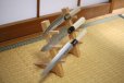 Photo3: ibuki Japanese tsuga wooden stand display shelf holder tower rack kit for 3 knives