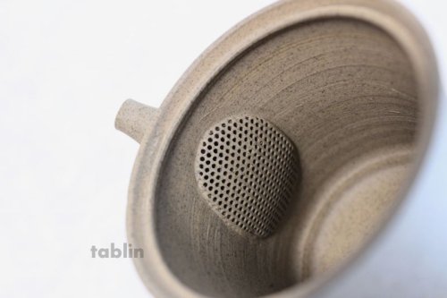 Other Images1: Tokoname ware Japanese tea pot Gyokko ceramic tea strainer yakishime st 230ml