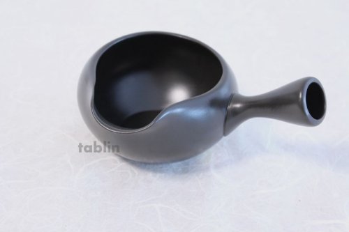 Other Images1: Tokoname yaki ware Japanese Yusamashi tea tool for Sencha kurodei ha 300ml