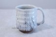 Photo1: Hagi yaki ware Japanese pottery mug coffee cup to white glaze Keiichiro 300ml (1)