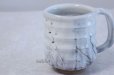 Photo3: Hagi yaki ware Japanese pottery mug coffee cup to white glaze Keiichiro 300ml (3)