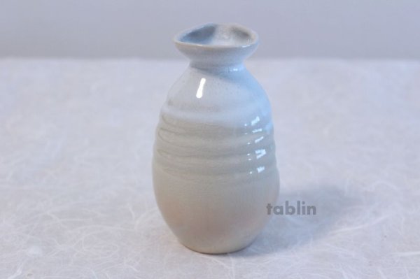 Photo5: Hagi yaki ware Japanese Sake bottle and Sake cup set Yusho shuki