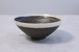 Photo1: Kiyomizu porcelain Japanese matcha tea bowl shirokuro Hira Daisuke Tokinoha (1)