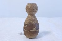 Shigaraki pottery Japanese small vase hisago ko H15cm