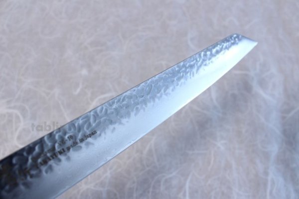 Photo3: SAKAI TAKAYUKI Japanese knife 33-layer Damascus core VG-10 Kiritsuke hammered Kengata sashimi 270mm