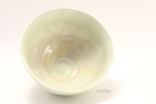 Other Images2: Tokoname ware tea bowl light green glaze kobiki chawan Matcha Green Tea Japanese