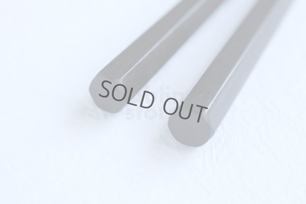 Photo4: Moribashi Chopsticks Honyaki stainless steel Japanese Sushi Chef's Garnishing hexagon Black plywood any size