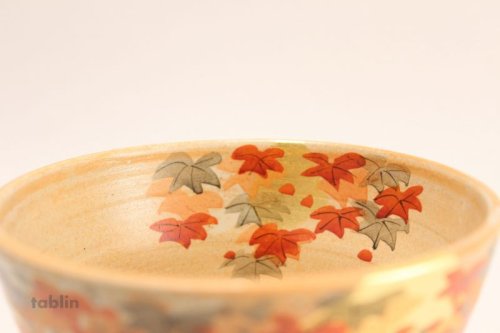 Other Images1: Kutani ware tea bowl Kinpaku Koyo chawan Matcha Green Tea Japanese