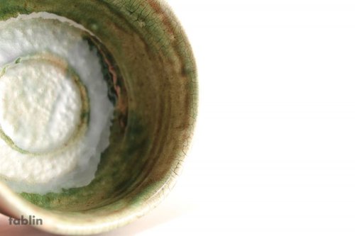 Other Images1: Mino yaki ware Japanese tea bowl Kairagi green glaze chawan Matcha Green Tea