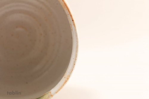 Other Images2: Mino yaki ware Japanese tea bowl Shino Oribe nagashi chawan Matcha Green Tea