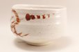 Photo2: Mino yaki ware Japanese tea bowl white shino chawan Matcha Green Tea (2)