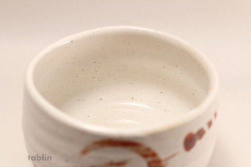 Other Images1: Mino yaki ware Japanese tea bowl white shino chawan Matcha Green Tea