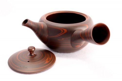Other Images2: Tokoname yaki ware Japanese tea pot Tosen wide ceramic tea strainer 200ml