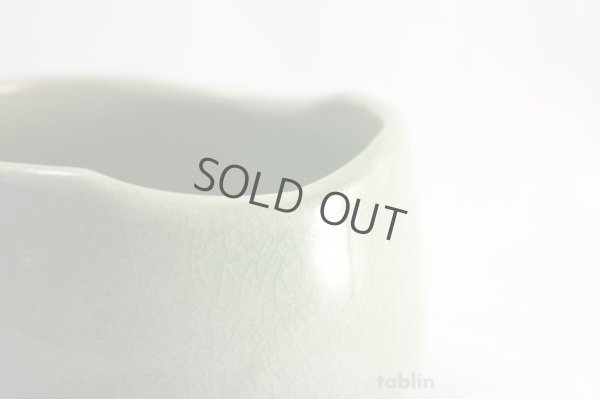 Photo7: Mino yaki ware Japanese tea bowl green glaze chawan Matcha Green Tea