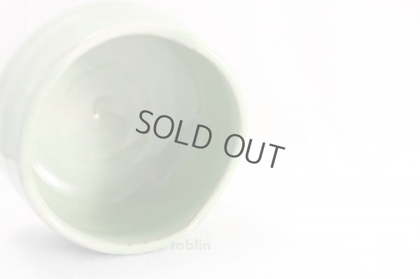Photo8: Mino yaki ware Japanese tea bowl green glaze chawan Matcha Green Tea