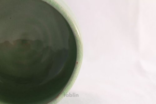 Other Images2: Mino yaki ware Japanese tea bowl green glaze chawan Matcha Green Tea