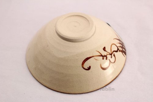 Other Images2: Mino yaki ware Japanese tea bowl Oribe tadasaku hira wa chawan Matcha Green Tea