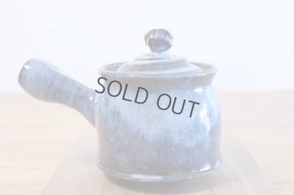 Photo4: Hagi yaki ware Japanese tea pot Sou watatumi kyusu pottery tea strainer 400ml