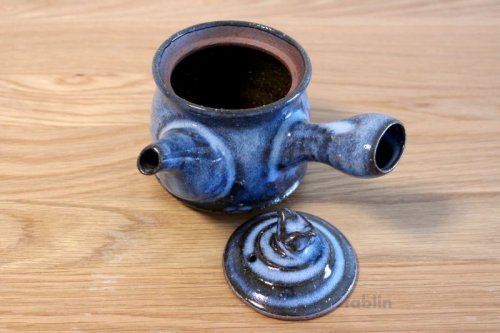 Other Images1: Hagi yaki ware Japanese tea pot Sou watatumi kyusu pottery tea strainer 400ml