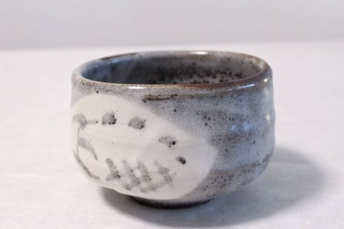 Other Images3: Mino yaki ware Japanese tea bowl Nezumi shino ashi wata toka chawan