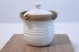 Photo3: Tokoname yaki ware Japanese tea pot Isshin cover ceramic tea strainer 170ml (3)