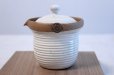 Photo4: Tokoname yaki ware Japanese tea pot Isshin cover ceramic tea strainer 170ml (4)