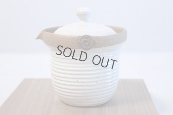 Photo4: Tokoname yaki ware Japanese tea pot Isshin cover ceramic tea strainer 170ml