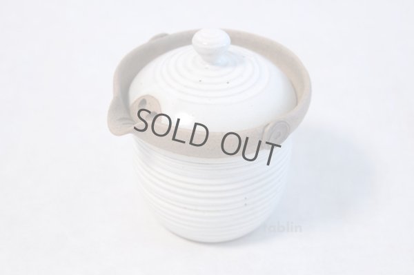 Photo1: Tokoname yaki ware Japanese tea pot Isshin cover ceramic tea strainer 170ml