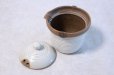 Photo5: Tokoname yaki ware Japanese tea pot Isshin cover ceramic tea strainer 170ml (5)