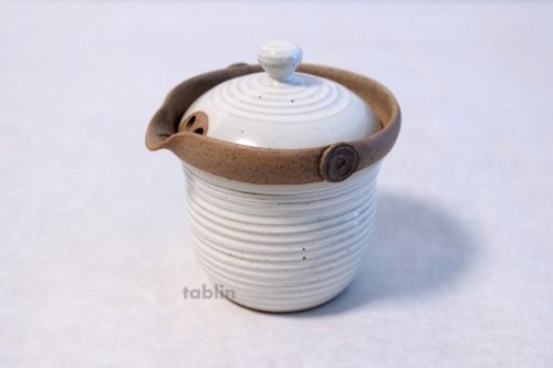 Other Images3: Tokoname yaki ware Japanese tea pot Isshin cover ceramic tea strainer 170ml