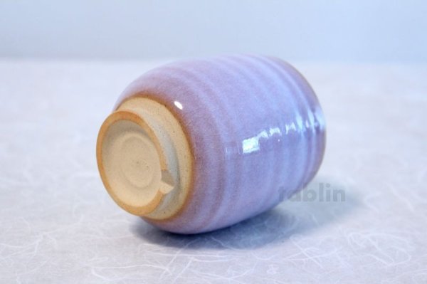 Photo5: Hagi yaki ware Japanese tea cups pottery purple kumi