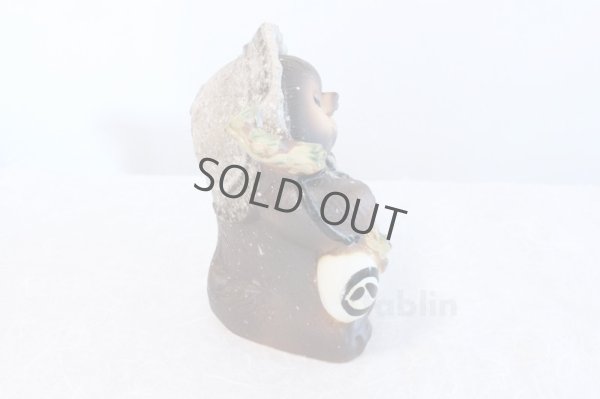 Photo4: Shigaraki pottery Japanese figurineTanuki Raccoon Dog Kohineri H25.5cm