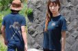 Photo3: Natural and Hand dyes Mitsuru unisexed T-shirt made in Japan indigo sunflower