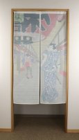 Photo4: Noren nm Japanese door curtain Ukiyoe asakusa 85 x 150cm (4)