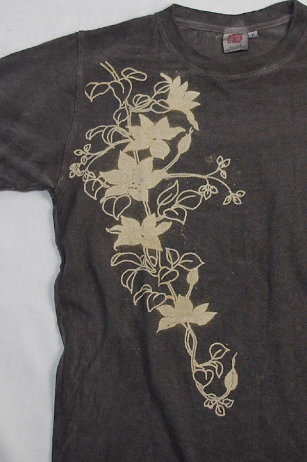 Photo5: Natural and Hand dyes Mitsuru unisexed T-shirt made in Japan iron wire