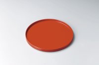 Japanese Echizen Urushi lacquer Bon wooden tray zen round