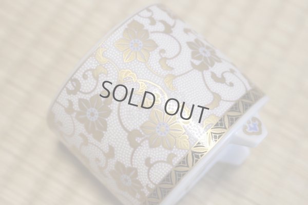 Photo5: Kutani yaki ware Japanese incense burner hakuchibu tessen seiho with wood box