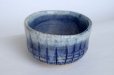 Photo8: Mino Japanese pottery tea ceremony matcha bowl blue togusa carved line chawan