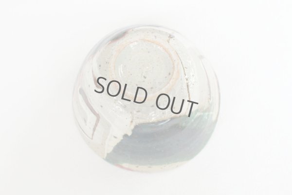 Photo6: Tokoname pottery Japanese tea bowl Matcha chawan ishido uzu oribe