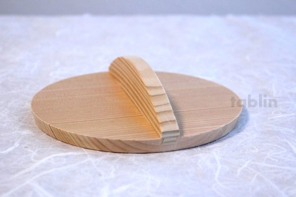Photo2: Japanese natural wood lid cover for nabe pan Otoshibuta any size