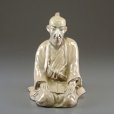 Photo1: Hagi pottery Statue Japanese Samurai figurine Senryuzan Shoin Yoshida H 17cm (1)