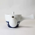 Photo3: Arita porcelain kyusu Japanese tea pot retoro polka dots 320ml