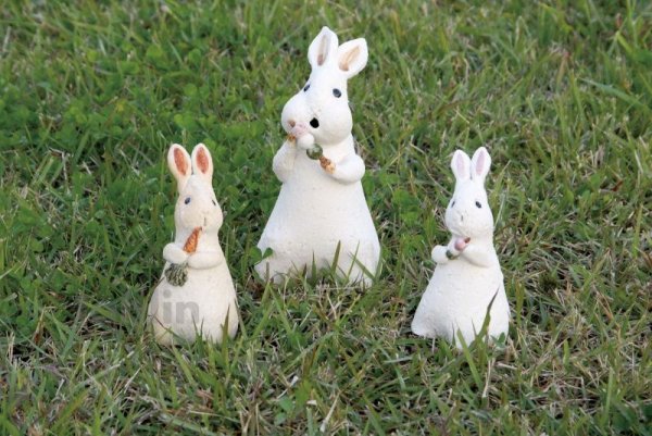 Photo2: Shigaraki pottery Japanese doll rabbit dango L H200mm