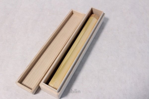 Photo5: Japanese Bamboo teaspoon 18cm Yasaburo Tanimura Suikaen Medake type Case set